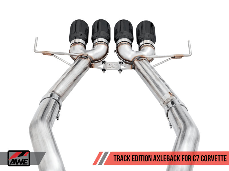 AWE Tuning 14-19 Chevy Corvette C7 Z06/ZR1 Track Edition Axle-Back Exhaust w/Black Tips - My Store