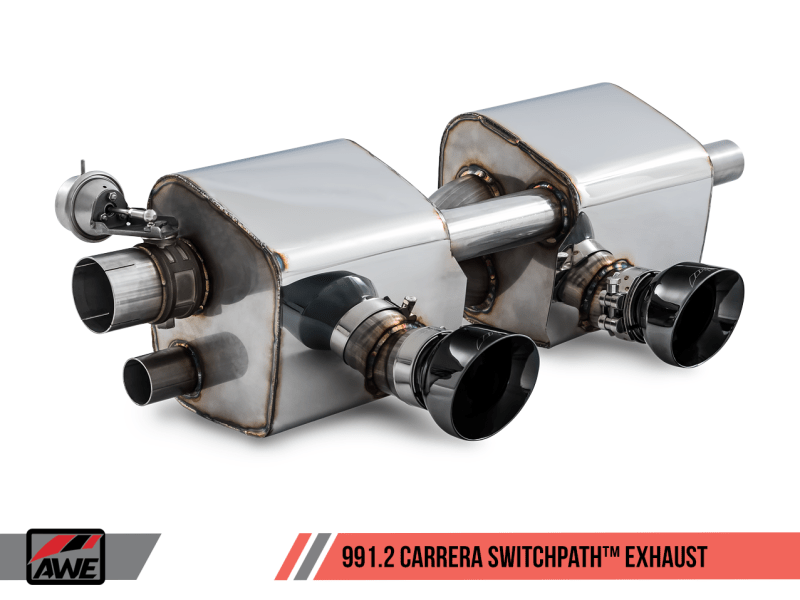 AWE Tuning Porsche 911 (991.2) Carrera / S SwitchPath Exhaust for PSE Cars - Diamond Black Tips - My Store