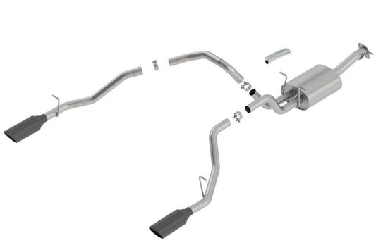 Borla 2019 RAM 1500 5.7L V8 AT 4DR Crew Cab Short Bed Touring SS Catback Exhaust - Black Chrome Tip - Mammoth Racing -
