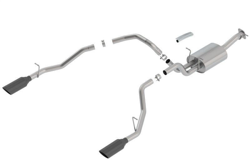 Borla 2019 RAM 1500 5.7L V8 AT 4DR Crew Cab Short Bed Touring SS Catback Exhaust - Black Chrome Tip - My Store