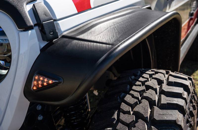 Bushwacker 2020 Jeep Gladiator Launch Edition Flat Style Flares 4pc - Black - Mammoth Racing -
