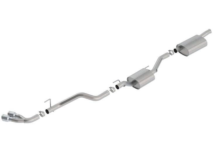 Borla 2020 Jeep Gladiator JT 3.6L V6 AWD Touring Dual Side Catback w/ Chrome Tips - Mammoth Racing -