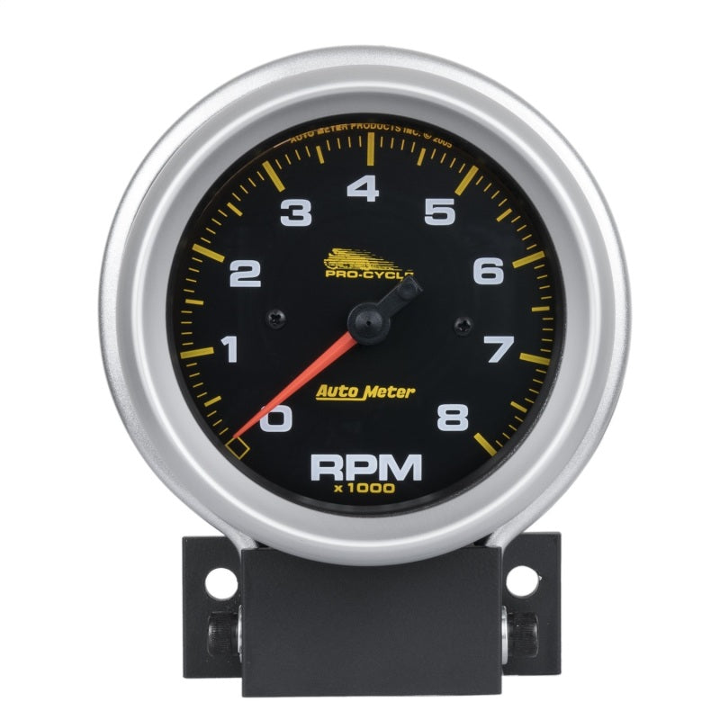 Autometer Pro-Cycle Gauge Tach 3 3/4in 8K Rpm 2 & 4 Cylinder Black Pro-Cycle - My Store
