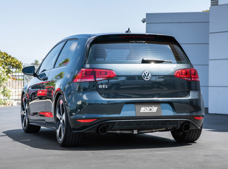 Borla 15-17 Volkswagen GTI (MK7) 2.0T AT/MT SS S-Type Catback Exhaust w/Black Chrome Tips - My Store