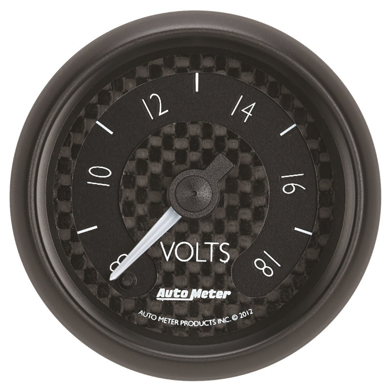 Autometer GT Series 52mm Full Sweep Electronic 8-18 Volts Voltmeter - My Store