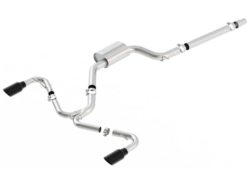 Borla 2018 Volkswagen GTI (MK7.5) 2.0T AT/MT SS S-Type Catback Exhaust w/Black Chrome Tips - My Store