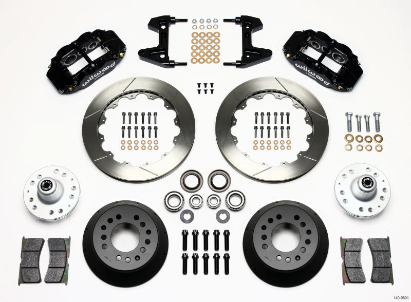 Wilwood Narrow Superlite 6R Front Hub Kit 12.88in 74-80 Pinto/Mustang II Disc Spindle only - My Store