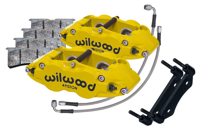 Wilwood 84-89 Porsche 911 Front Superlite Caliper Kit 3.5in MT - Yellow - My Store
