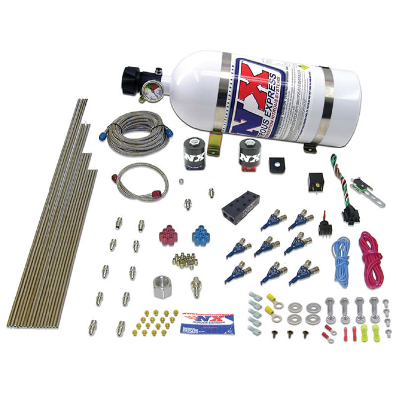 Nitrous Express V8AN Gasoline EFI Nitrous Kit (100-500HP) w/Composite Bottle - My Store