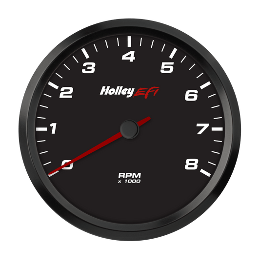 Holley 553-147 Holley EFI CAN Tachometer 4 1/2 in. CAN 0-8k RPM Range Black Face Holley EFI CAN Tachometer