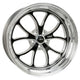 Weld S76 20x8 / 5x4.5 BP / 5.3in. BS Black Wheel (High Pad) - Non-Beadlock - Mammoth Racing -