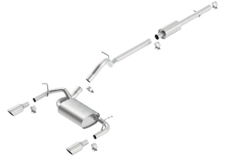 Borla 12-16 Jeep Wrangler JK 3.6L AT/MT 4Wheel 4dr Truck Single Split Rear Exit Catback Exhaust - My Store