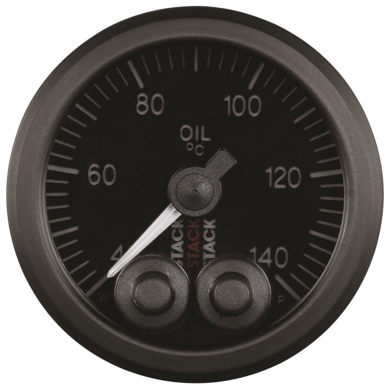 Autometer Stack 52mm 40-140 Deg C 1/8in Nptf Male Pro-Control Oil Temp Gauge - Black - My Store