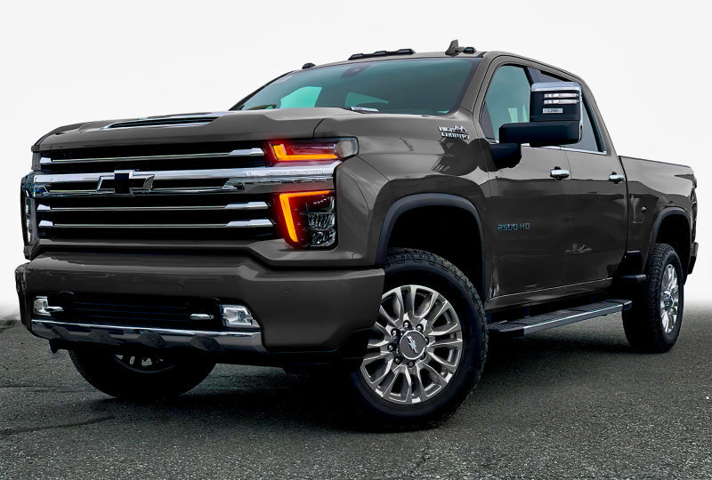 Oracle 20-21 Chevy Silverado HD 2500/3500 RGB+W Headlight DRL Upgrade Kit - ColorSHIFT 2 - Mammoth Racing -