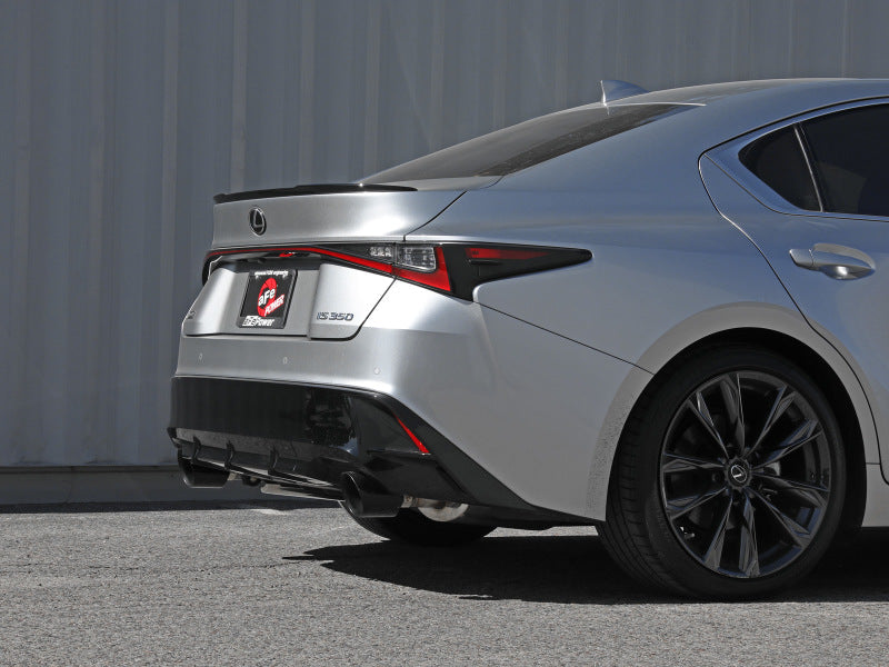 aFe Takeda 14-22 Lexus IS350 V6 2.5in. 304 Stainless Steel Axle-Back Exhaust System w/ Black Tip - Mammoth Racing -