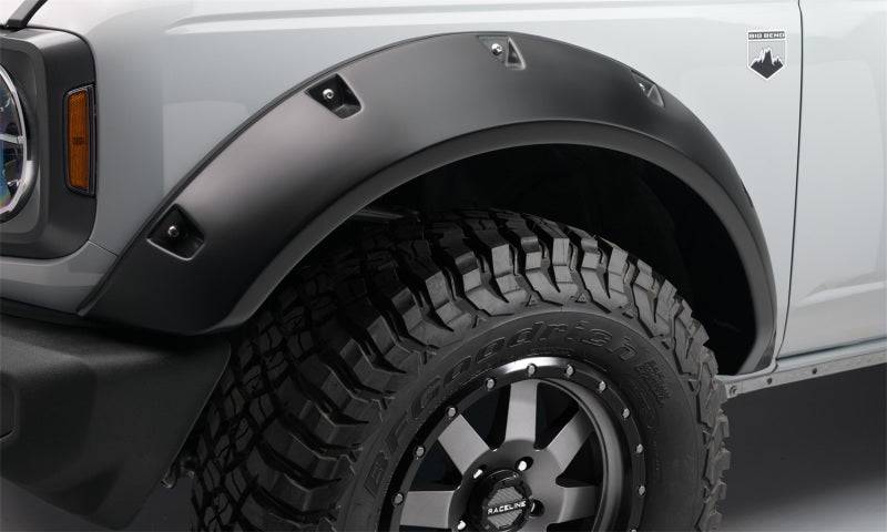 Bushwacker 2021+ Ford Bronco 4-Door Pocket Style Flares 4pc - Black - Mammoth Racing -