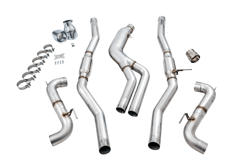 AWE Tuning 2020 Toyota Supra A90 Track Edition Exhaust - 5in Chrome Silver Tips - My Store