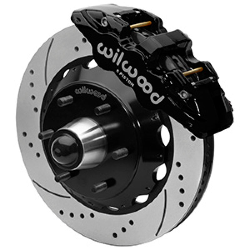 Wilwood 63-87 C10 CPP Spindle Aero6 Front BBK 14in Drilled/Slotted 6x5.5 BC - Black - My Store