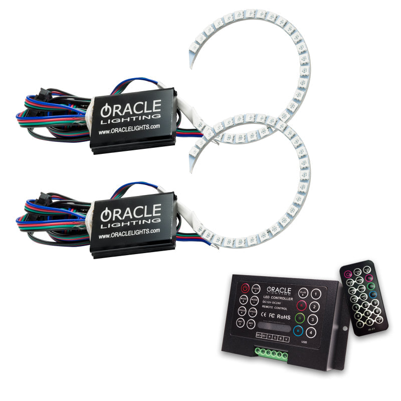 Oracle 18-21 Ford Mustang LED Headlight Halo Kit - ColorSHIFT 2 - Mammoth Racing -