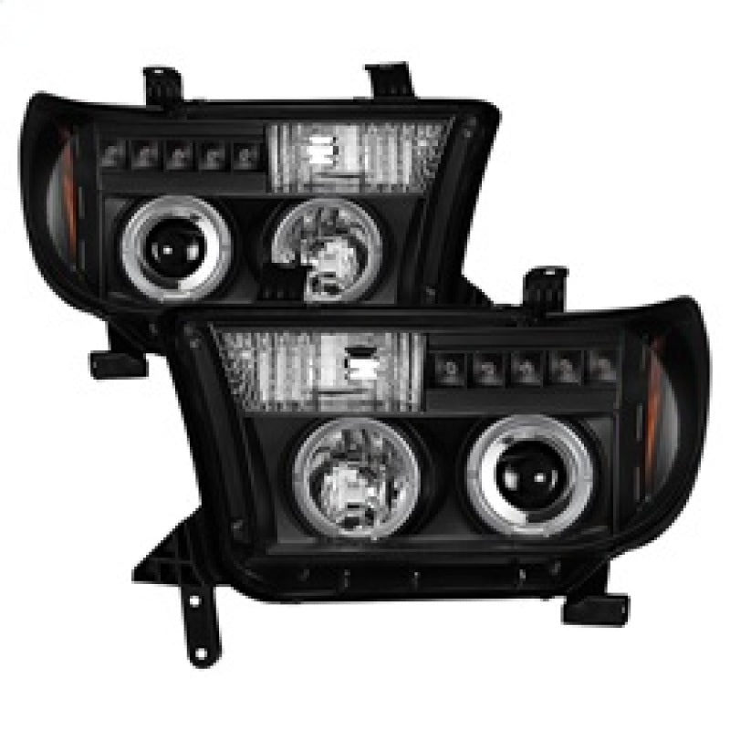 Spyder Toyota Tundra 07-133 Projector Headlights LED Halo LED Blk PRO-YD-TTU07-HL-BK - Mammoth Racing -