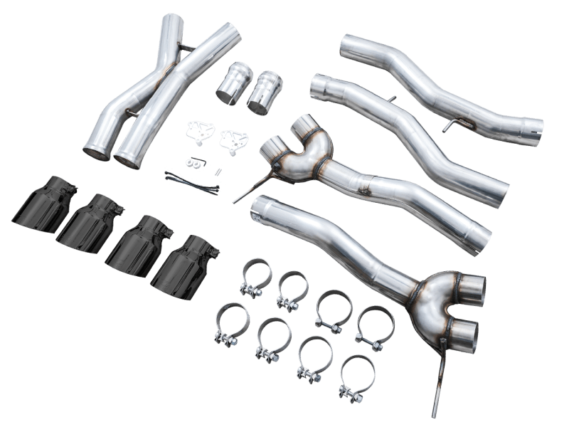 AWE Track Edition Catback Exhaust for BMW G8X M3/M4 - Diamond Black Tips - My Store