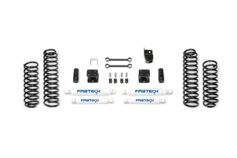 Fabtech 07-18 Jeep JK 4WD 4-Door 3in Sport System w/Perf. Shocks - Mammoth Racing -