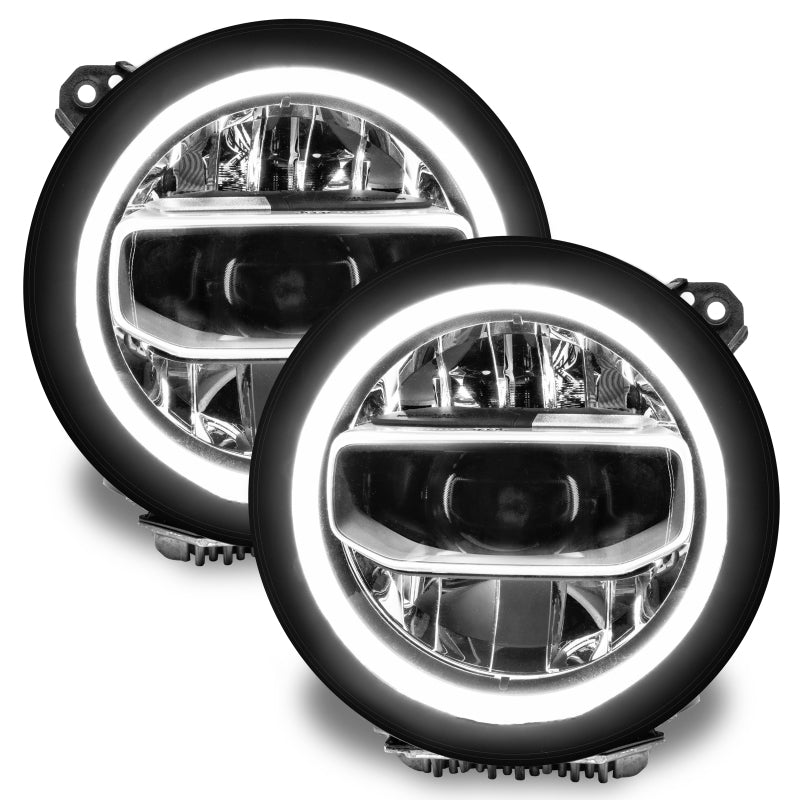 Oracle Jeep Wrangler JL/Gladiator JT RGB+W Headlight DRL Upgrade Kit - ColorSHIFT w/o Controller - Mammoth Racing -
