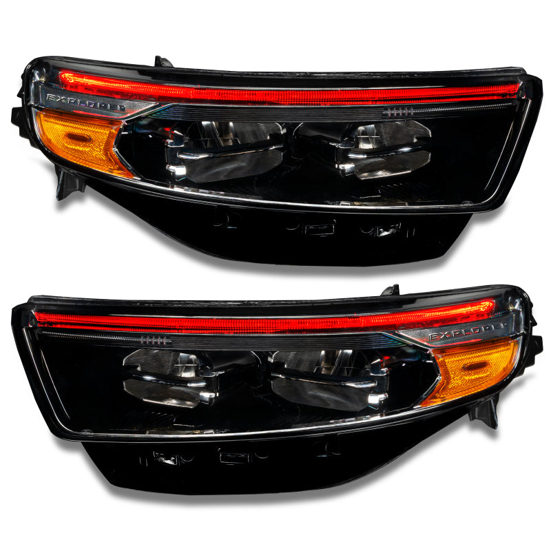 Oracle 20-22 Ford Explorer Dynamic RGB Headlight DRL Upgrade Kit - ColorSHIFT - Dynamic - Mammoth Racing -