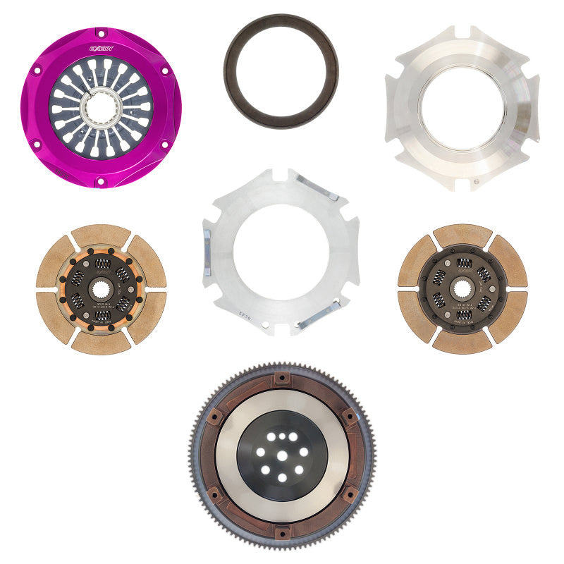 Exedy 1996-1996 Mitsubishi Lancer Evolution IV L4 Hyper Twin Cerametallic Clutch Sprung Center Disc - Mammoth Racing -