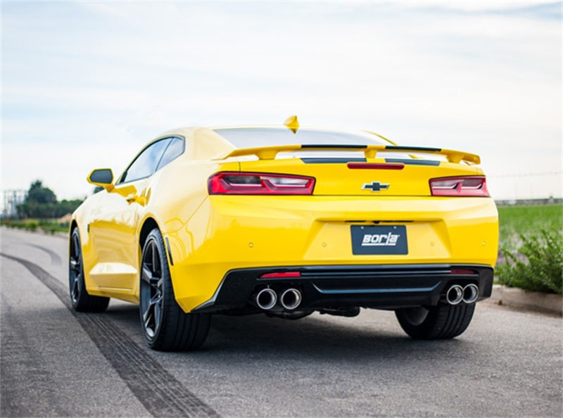Borla 16 Chevy Camaro SS 6.2L w/ Dual NPP S-Type Quad RD RL Tips Dual Exit Rear Section Exhaust - My Store