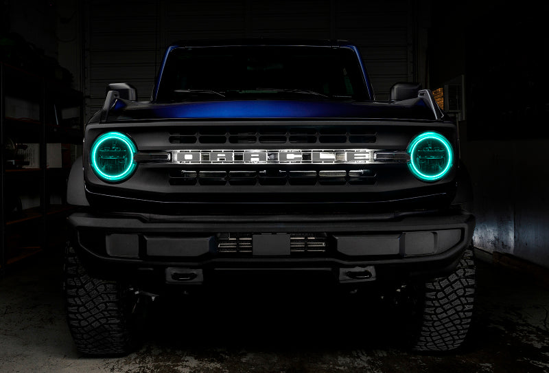 Oracle 2021 Ford Bronco Base Headlight LED Halo Kit - ColorSHIFT - w/o Controller - Mammoth Racing -