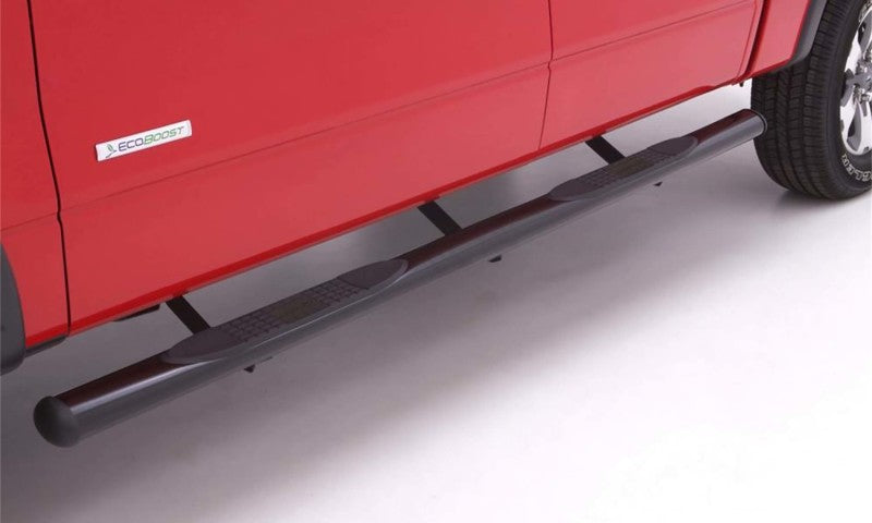 Lund 05-17 Nissan Frontier Crew Cab 4in. Oval Straight Steel Nerf Bars - Black - My Store