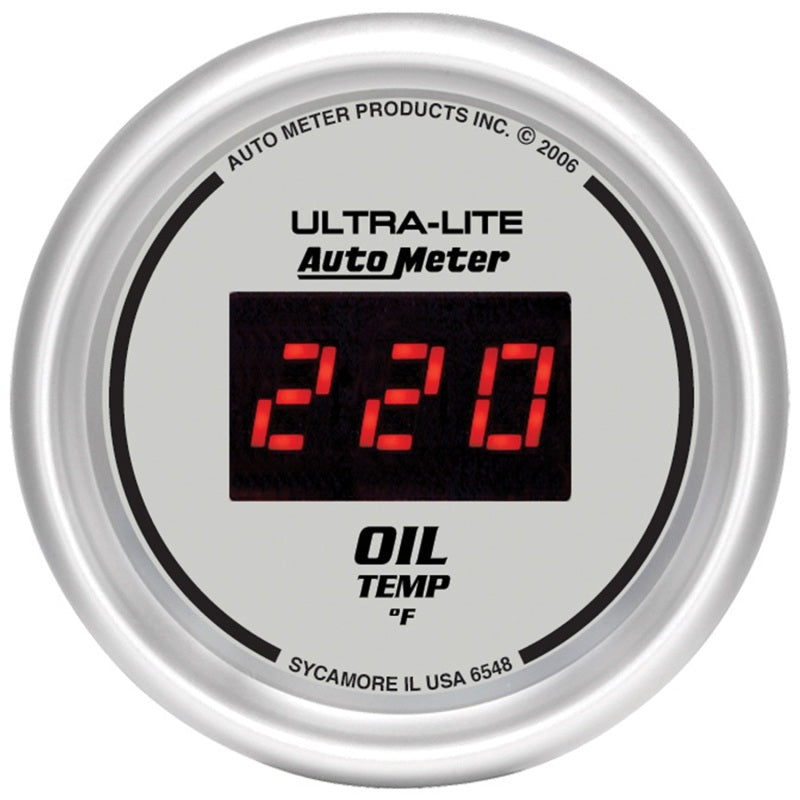 Autometer Ultra-Lite 52mm 0-340 Deg F Digital Oil Temperature - My Store