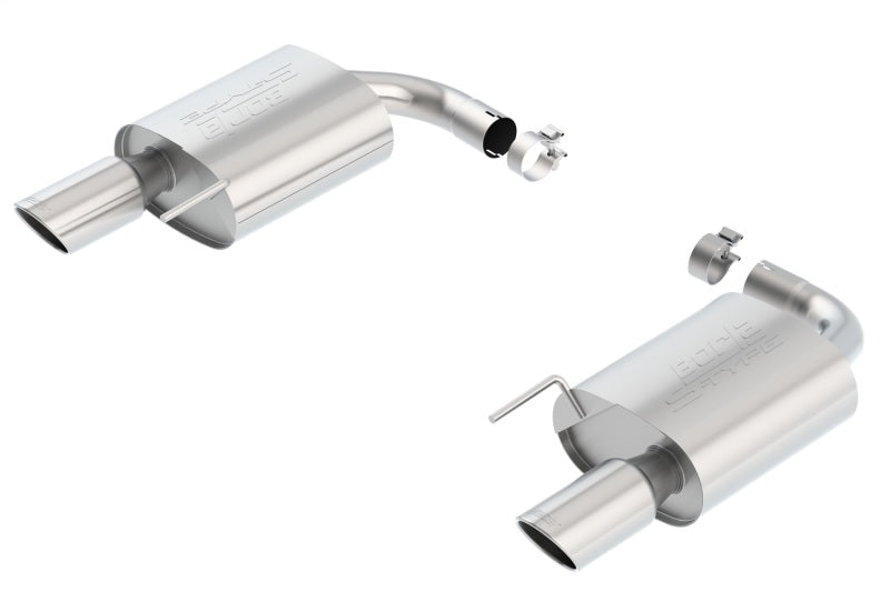 Borla S-Type Rear Section 15-17 Ford Mustang GT 5.0L V8 MT/AT 2.5in pipe 4in tip - My Store
