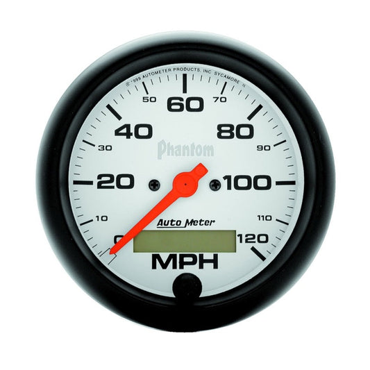 Autometer Phantom 3-3/8in 120mph Speedometer Electric Program w/ LCD Odometer - My Store
