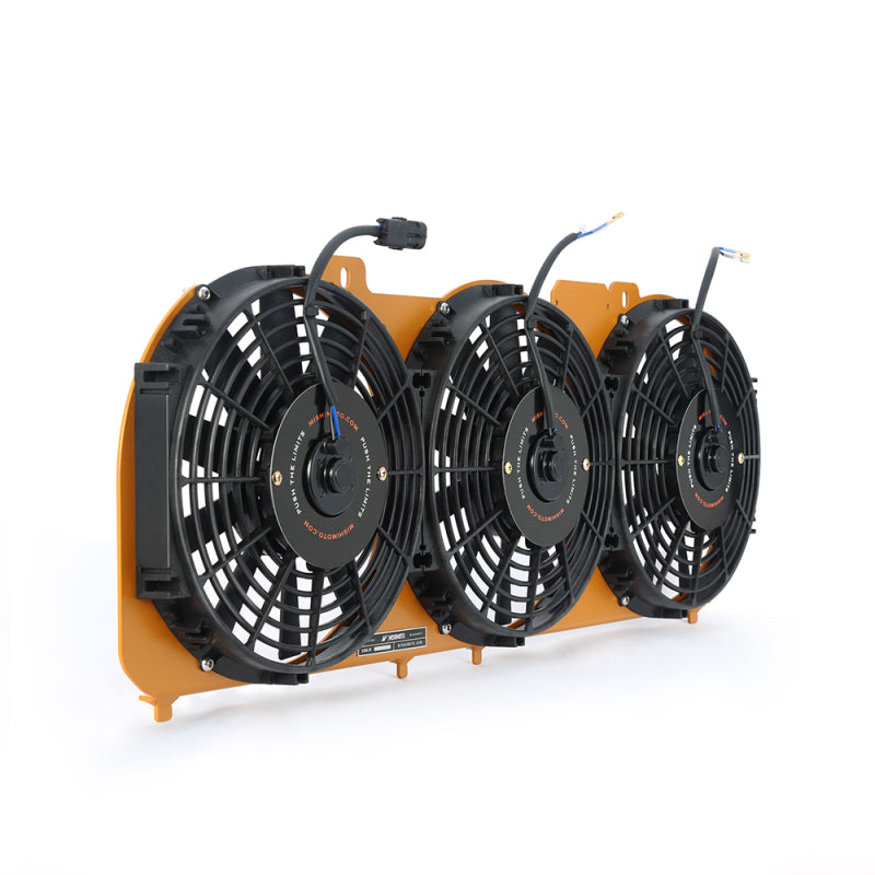 Mishimoto 89-01 Jeep Cherokee XJ 4.0L Performance Aluminum Fan Shroud w/ Controller - Gold - Mammoth Racing -