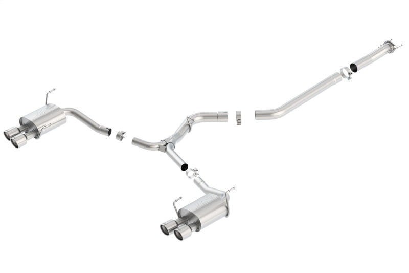 Borla 15-16 Subaru WRX / STI 2.5L S-Type Cat-Back Exhaust Quad Rd RL Tips - My Store