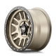 Dirty Life 9309 Canyon Pro 17x9/5x127 BP/-12mm Offset/71.5mm Hub Satin Gold Wheel - Beadlock - Mammoth Racing -