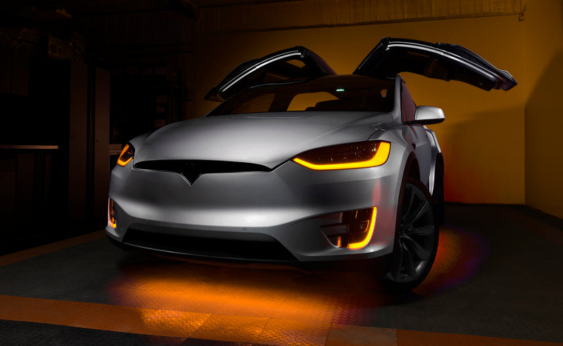 ORACLE Lighting 16-21 Tesla Model X Dynamic ColorSHIFT Headlight & Fog Light DRL Upgrade Kit - Mammoth Racing -