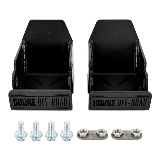 Mishimoto 2021+ Ford Bronco Skid Plate Rear Shock Pair Black - Mammoth Racing -