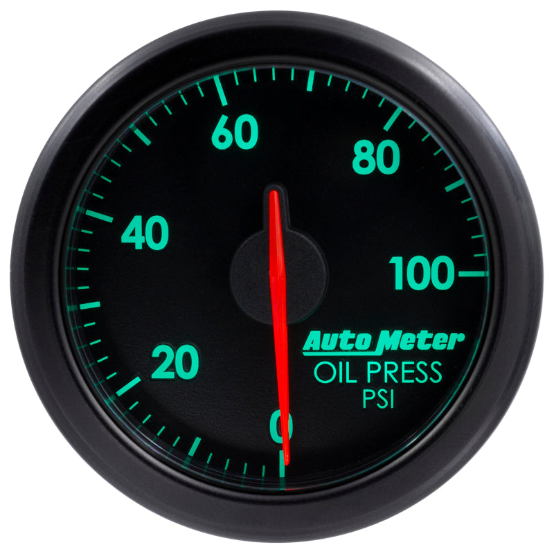 Autometer Airdrive 2-1/6in Oil Pressure Gauge 0-100 PSI - Black - My Store