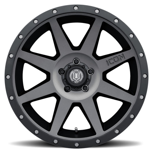 Icon Rebound 20x9 6x5.5 0mm Offset 5in BS Titanium Wheel