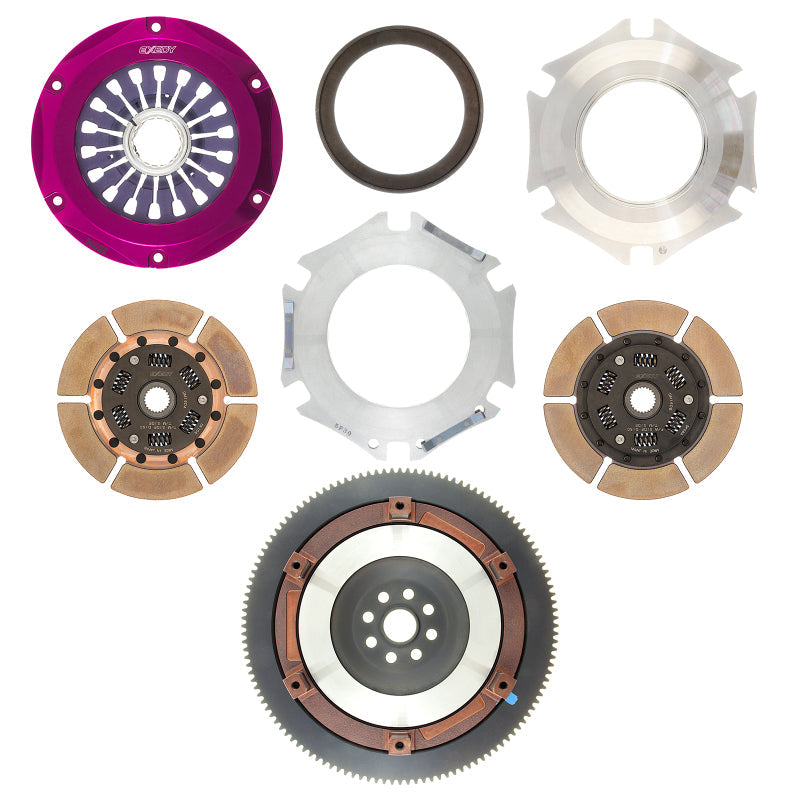 Exedy 2004-2014 Subaru Impreza WRX STI H4 Hyper Twin Cerametallic Clutch Sprung Disc Pull Type - Mammoth Racing -
