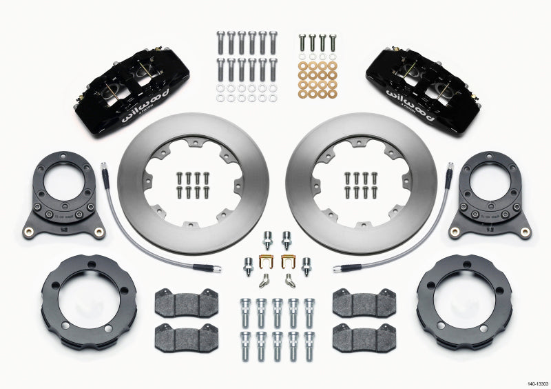 Wilwood Dynapro 6 Front Hat Kit 11.75in Rotor 66-75 Ford Bronco Dana 30/44 w/Lines - Mammoth Racing -