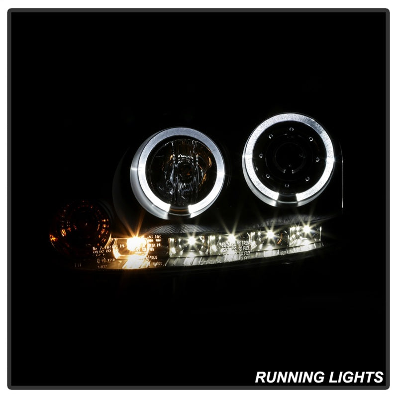 Spyder Volkswagen GTI 06-09/Jetta 06-09 Halogen Model Only - LED Halo DRL Black PRO-YD-VG06-HL-BK - Mammoth Racing -