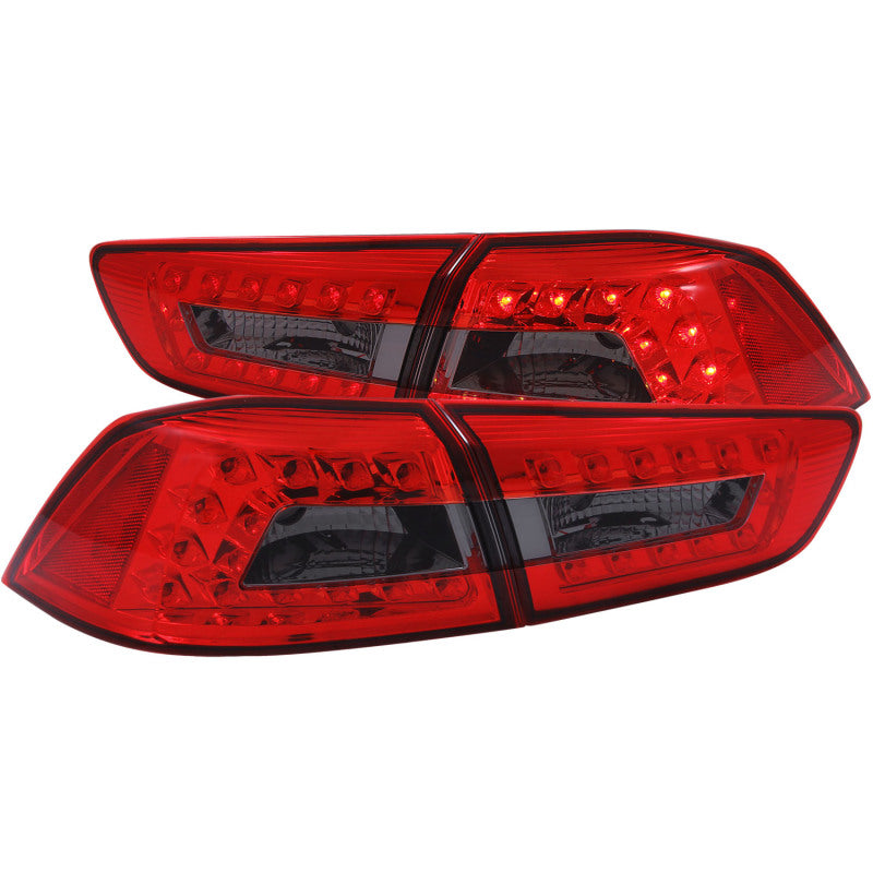 ANZO 2008-2015 Mitsubishi Lancer LED Taillights Red/Smoke - My Store