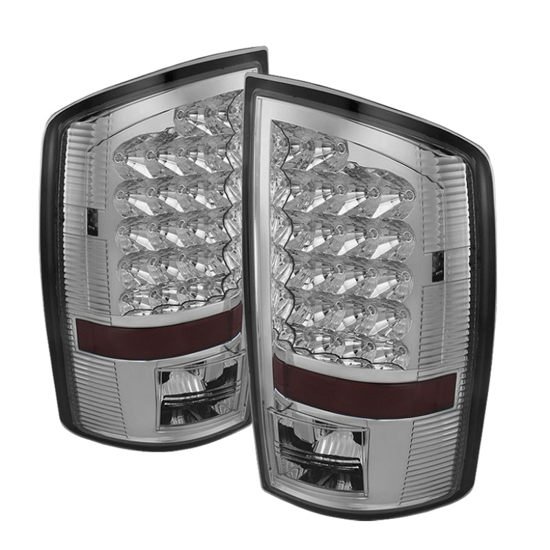 Xtune Dodge Ram 07-08 1500 / Ram 07-09 2500/3500 LED Tail Lights Chrome ALT-JH-DR07-LED-C - Mammoth Racing -