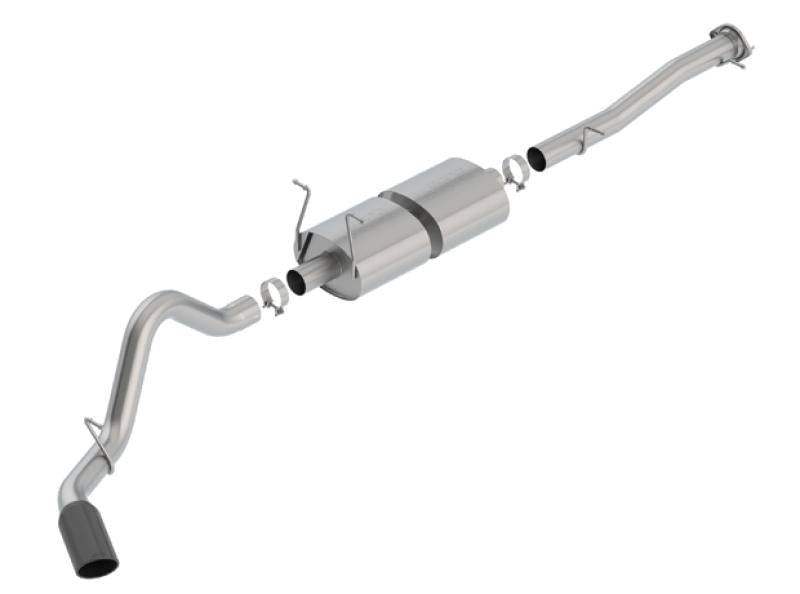 Borla 15-19 Chevy Silverado 2500 6.0L CC/STD Bed/153.7in WB S-Type Catback Exhaust Black Chrome Tip - Mammoth Racing -