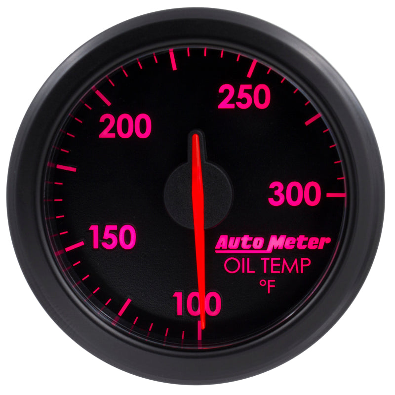 Autometer Airdrive 2-1/6in Oil Temp Gauge 100-300 Degrees F - Black - My Store