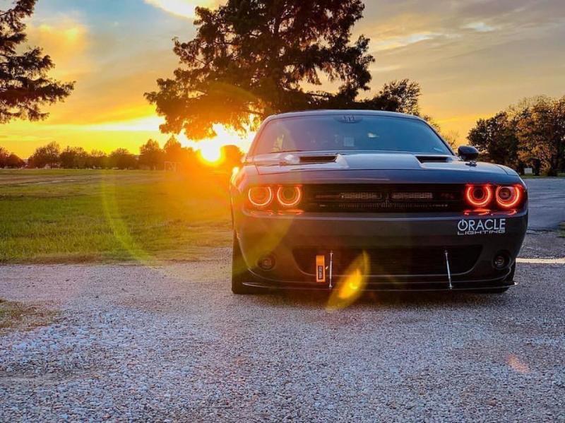 Oracle 15-21 Dodge Challenger RGB+W Headlight DRL Upgrade Kit - ColorSHIFT - BC1 - Mammoth Racing -